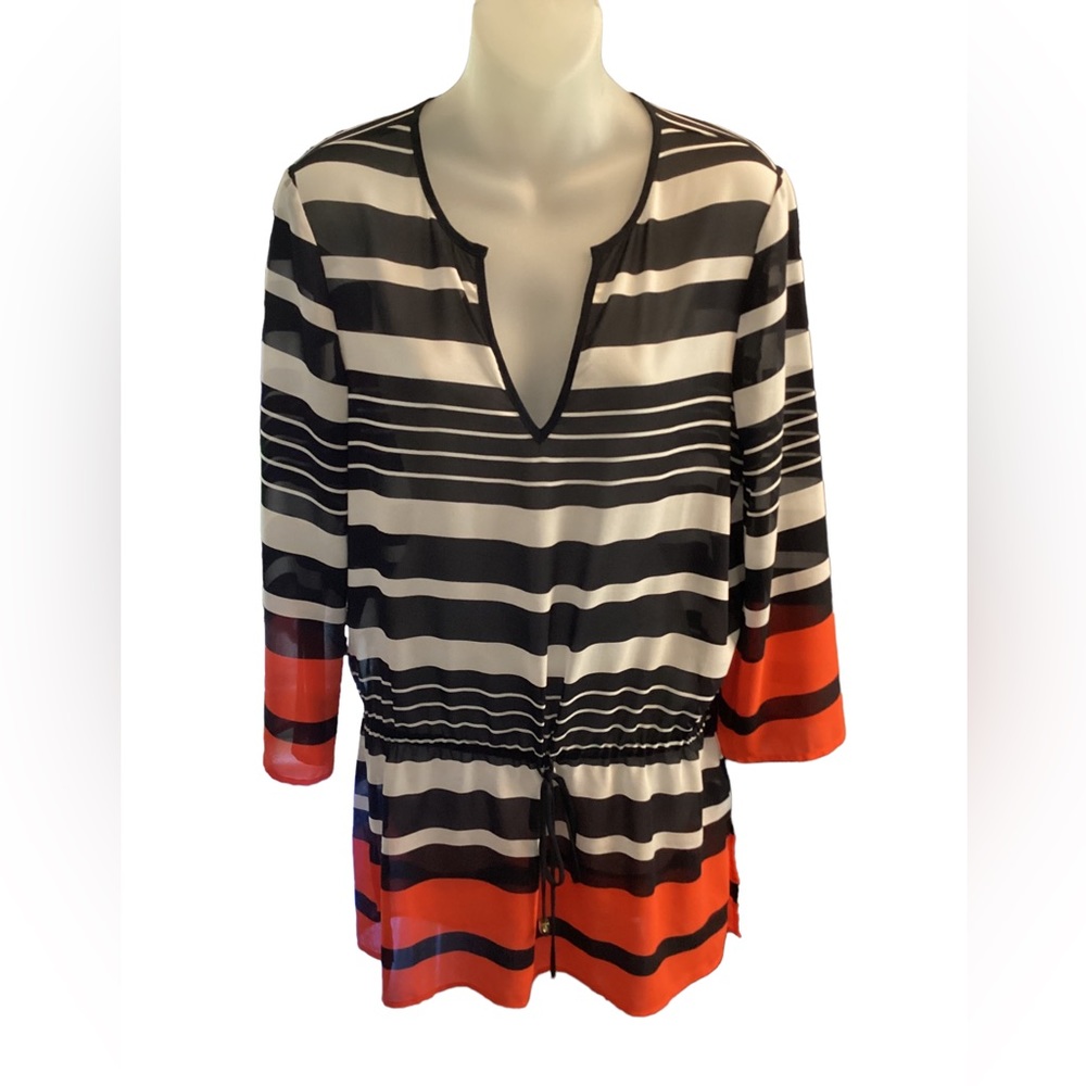 Michael Kors Striped Coverup. S1